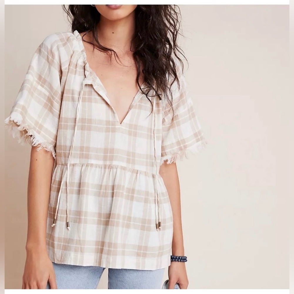 Pilcro and the Letterpress Anthropologie The Bette Babydoll Blouse
